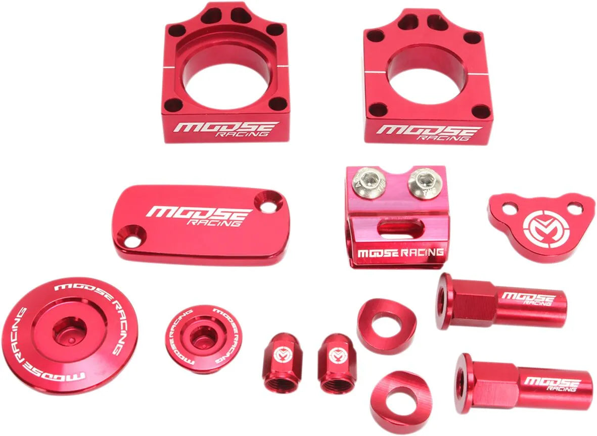 Moose Offroad Hard-Parts Bling Kit - Anodized Red