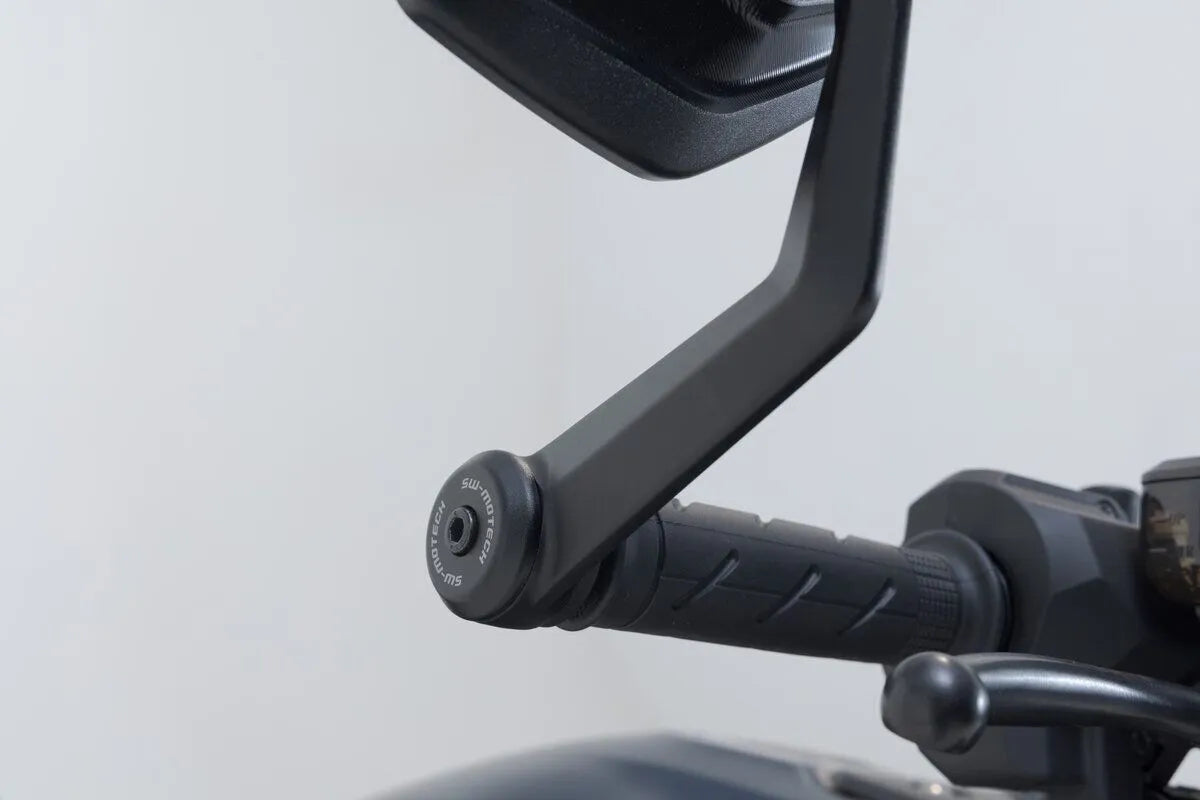 Sw-motech Bar End Mirrors - Black Aluminum