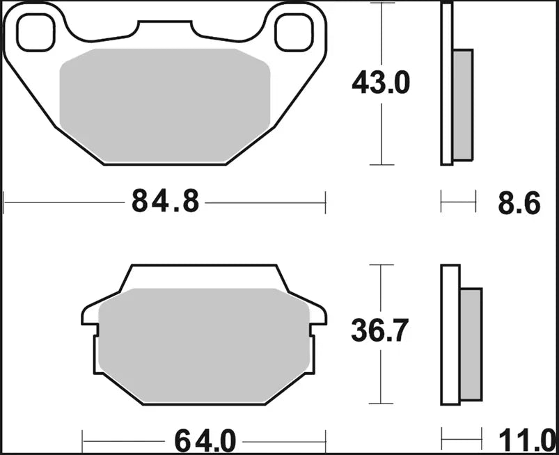 Brembo XS Sintered Brake Pads for Maxi Scooter Front/Rear