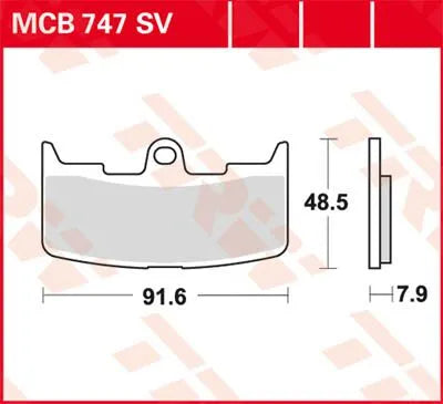 Trw Sv Series Sinter-Bremsbeläge - Vorne
