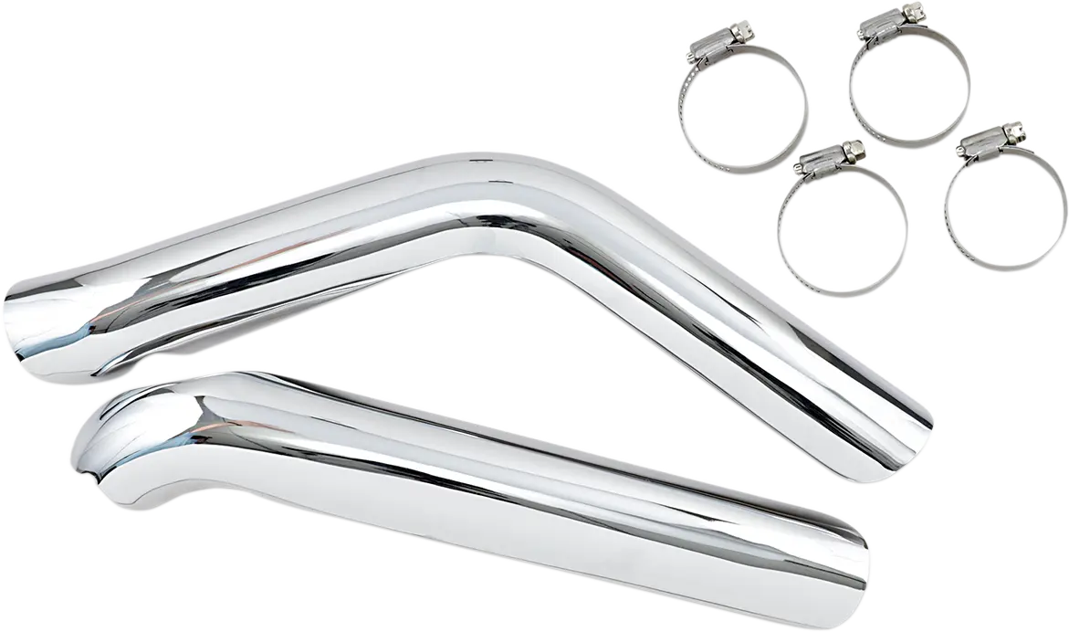 Drag Specialties Chrom Hitzeschilder für 1-3/4" Rohre