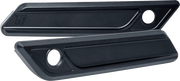 Kodlin USA Saddlebag Latch Covers Billet Aluminum Black