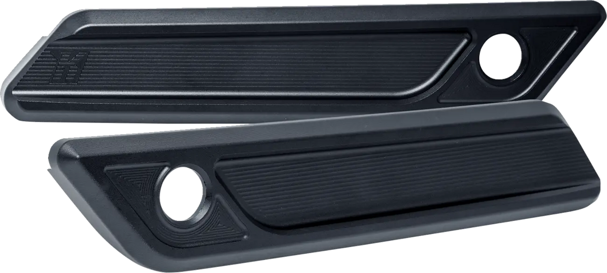 Kodlin USA Saddlebag Latch Covers Billet Aluminum Black