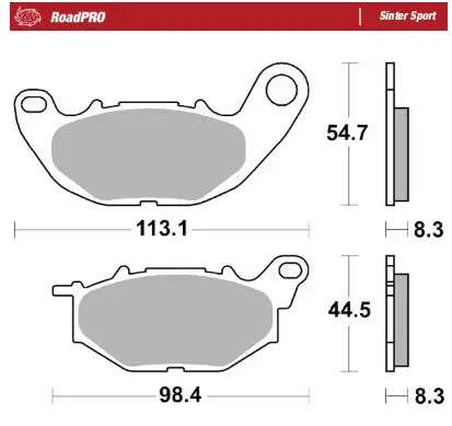 Moto-Master RoadPro Sinter Sport Front Brake Pads