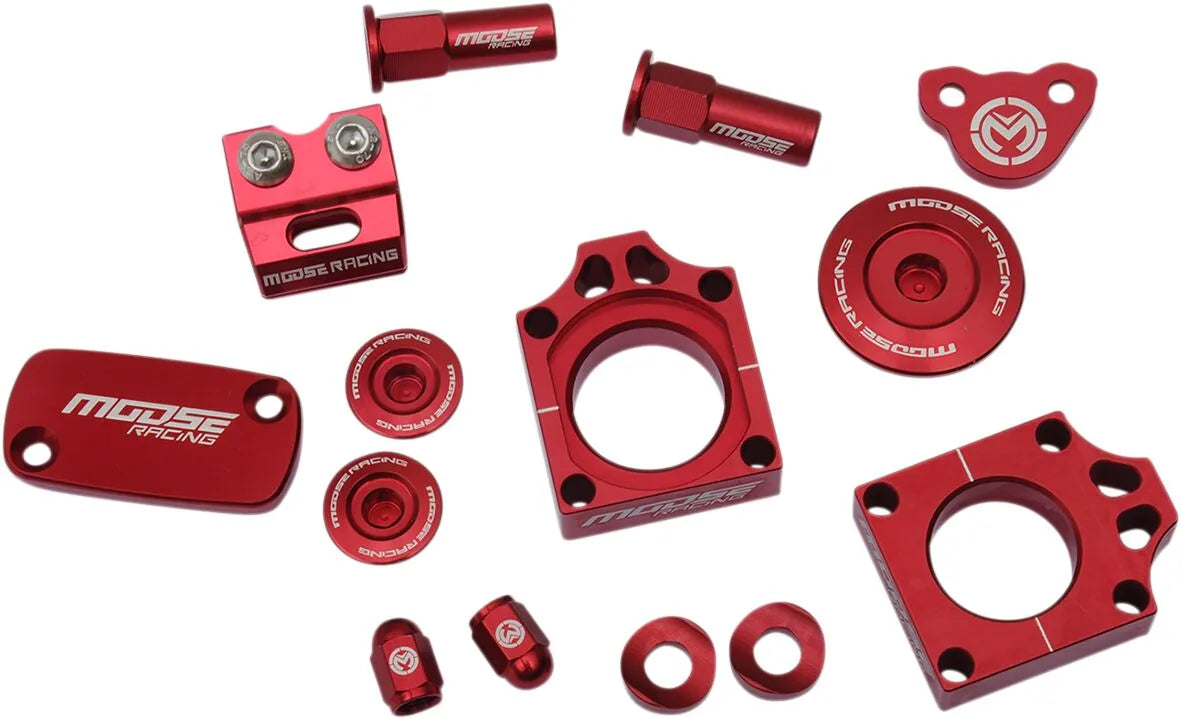 Moose Offroad Hard-Parts Red Anodized Bling Kit
