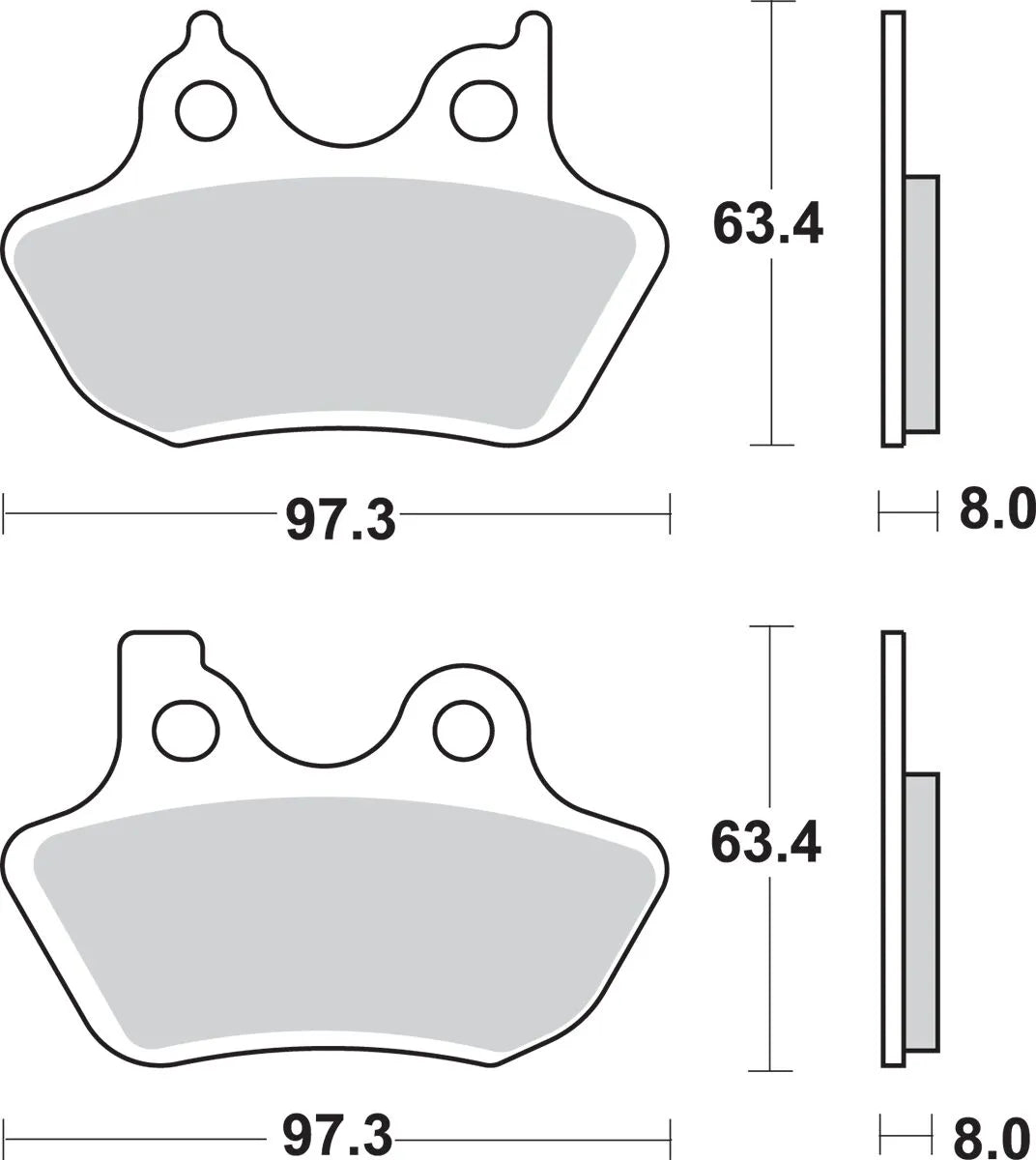 SBS Sintermetall Bremsbeläge Für Harley/buell - Vorne