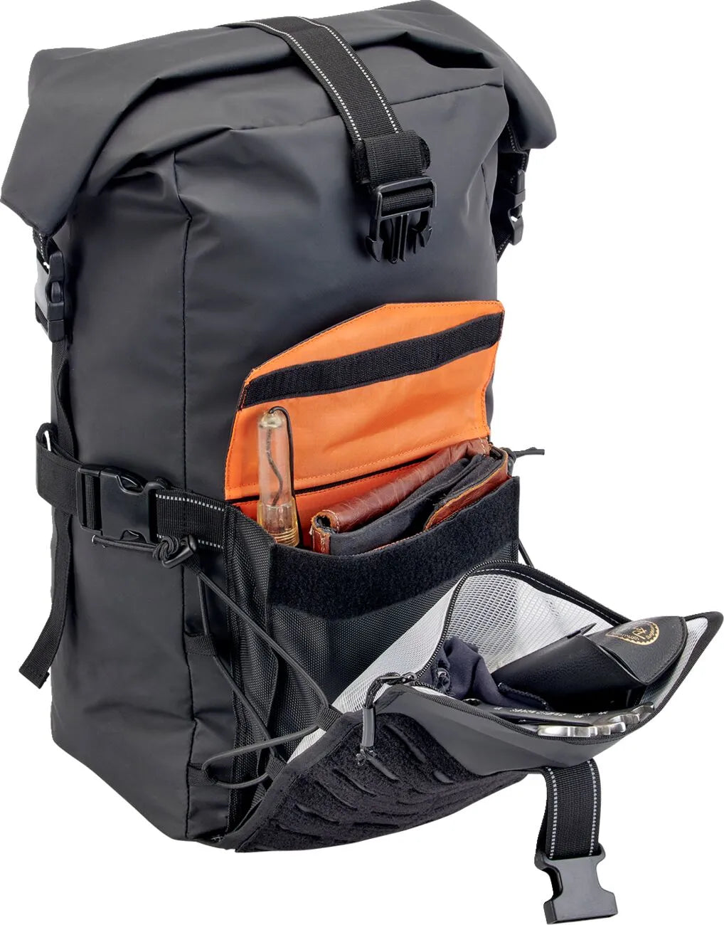 Biltwell EXFIL-60 1680D Polyester Roll Bag - Black - 3016-01