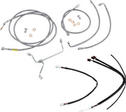 Burly Brand Stainless Braided Cable/Brake Line Kit for Ape