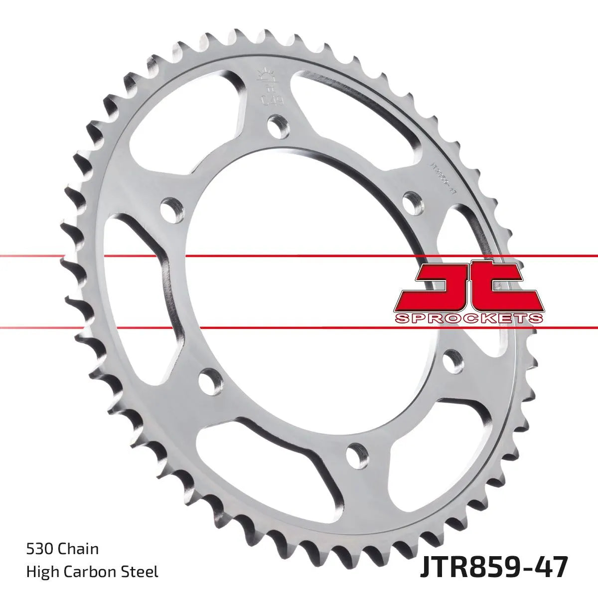 Jt Sprockets Steel Rear Sprocket - Black Zinc - 530