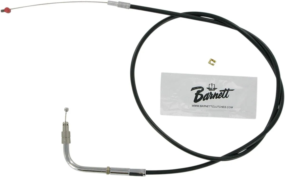 Barnett Black Vinyl Throttle/Idle Cable for Electra Glide 96-01