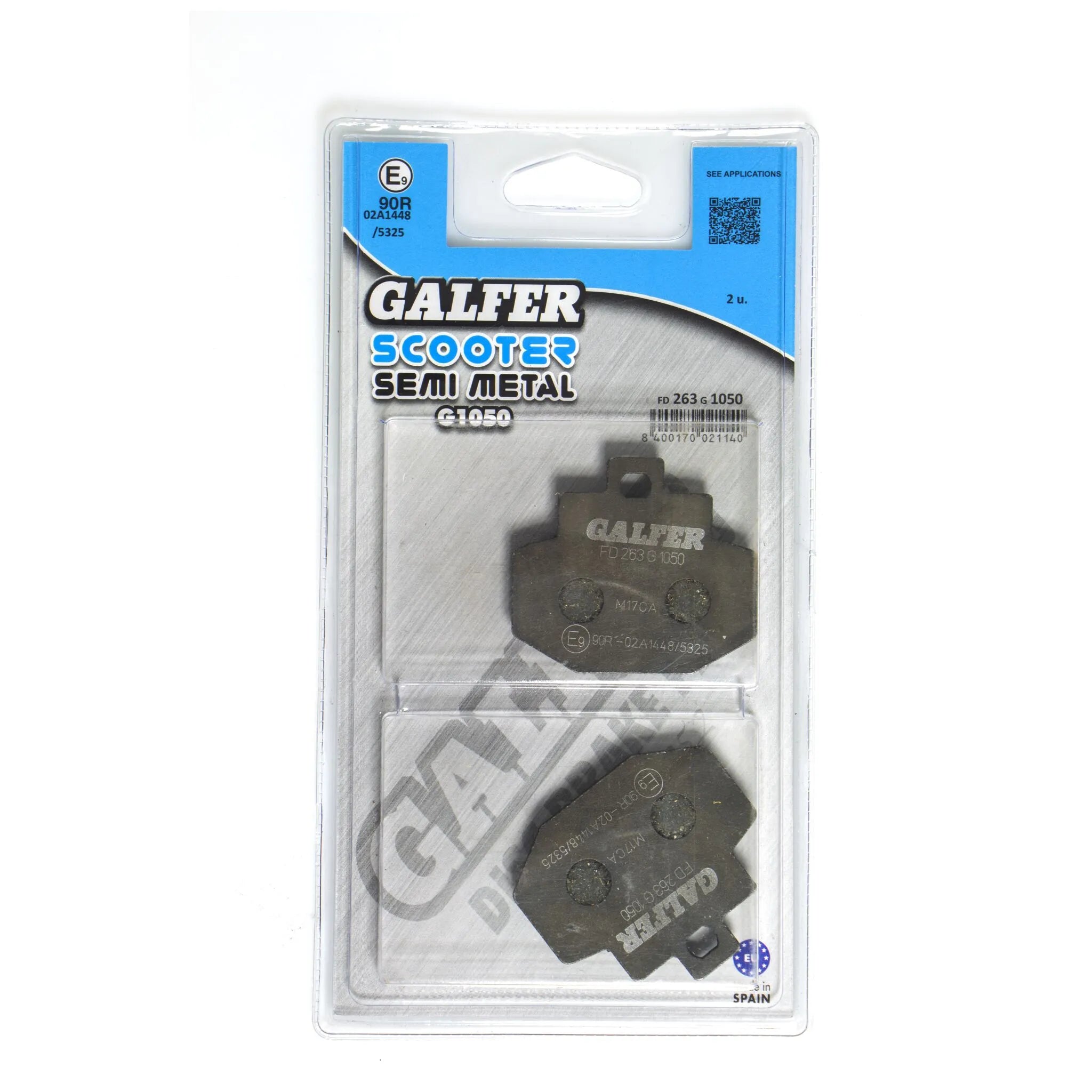 Galfer Semi-Metallic Bremsbeläge für OEM-Ersatz - Hinten