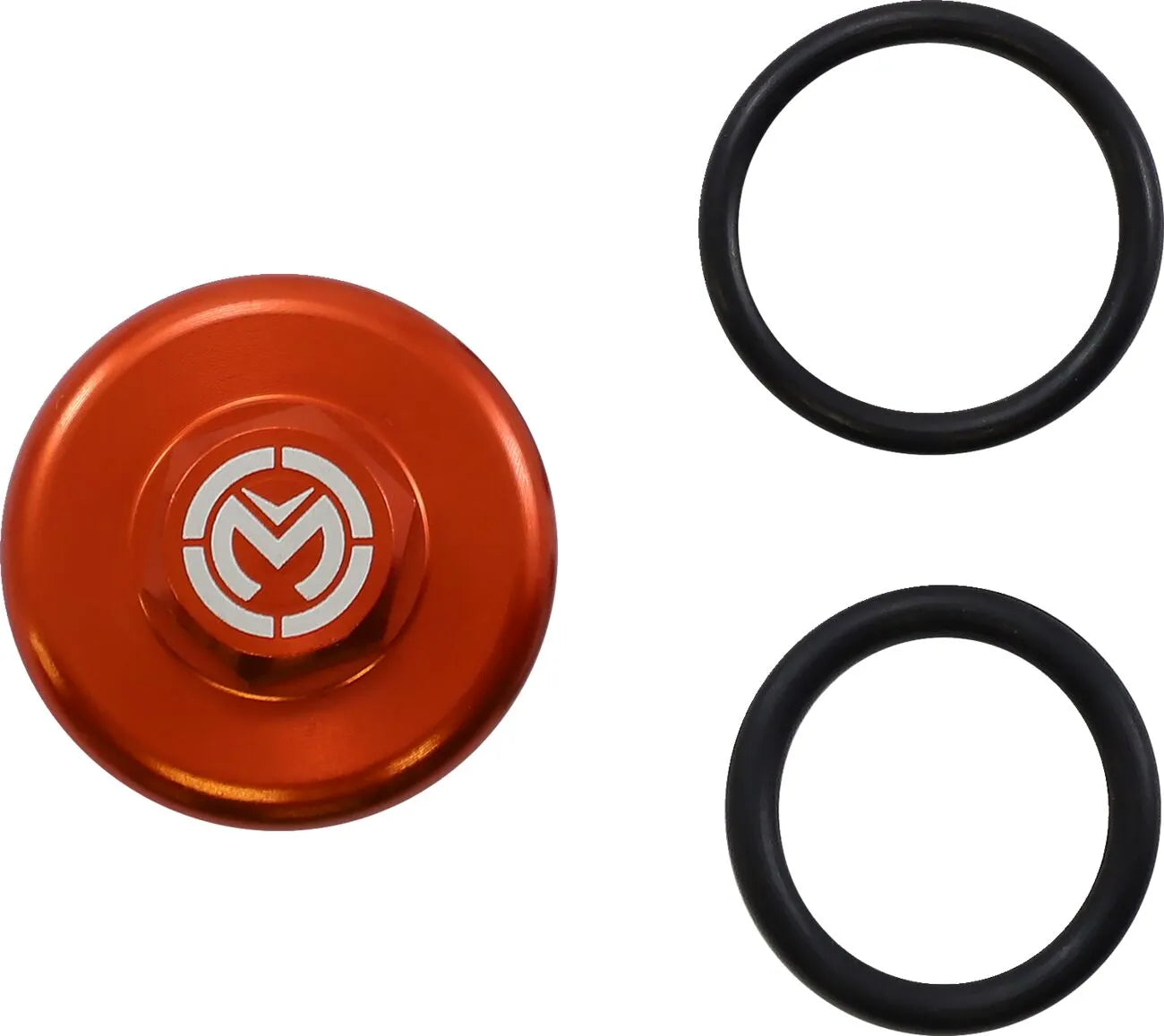 Moose Offroad Oil Cap Kit Orange Anodized