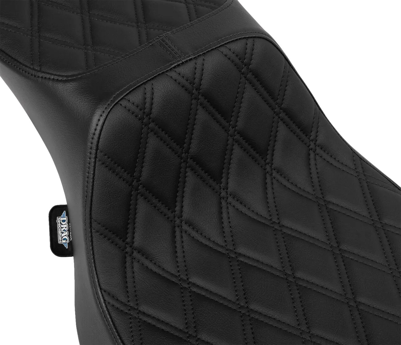 Drag Specialties Predator Extended Reach 2-up Seat - For Harley Davidson
