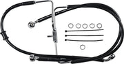 Drag Specialties Verlängerte Bremsleitung 33" Edelstahl vorne