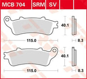 Trw Allround-Sintermetall-Bremsbeläge - Vorne