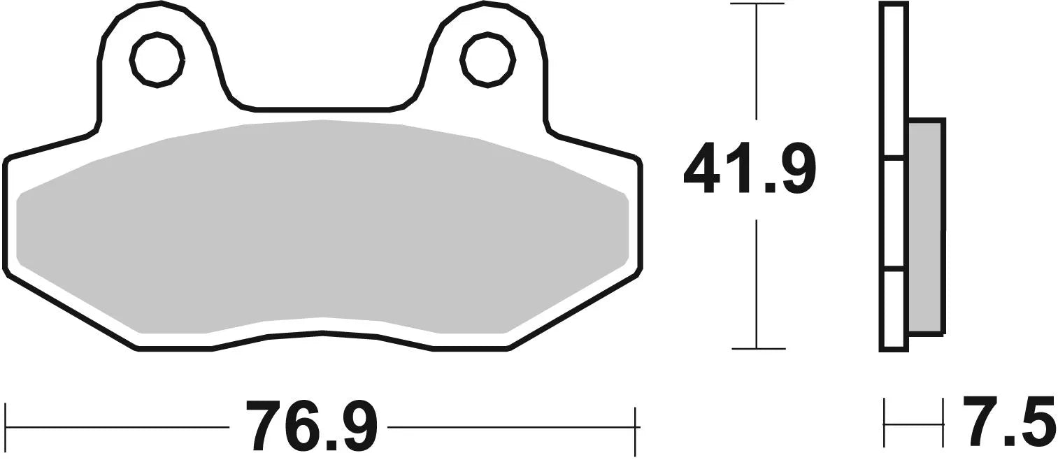 SBS HF Street Keramik Bremsbeläge Für Straßenmotorräder - Vorne & Hinten