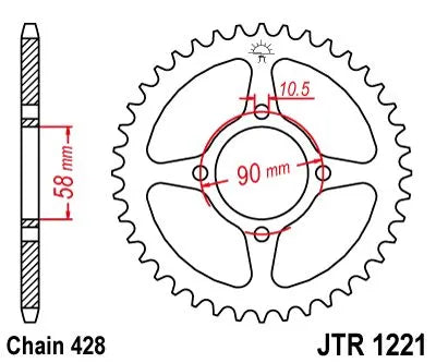 Jt Sprockets Steel Rear Sprocket 45t