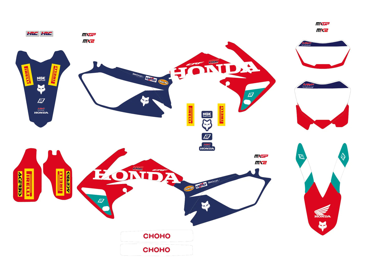 Blackbird Racing HRC Graphic Kit Gloss for CRF 450 '09-'12