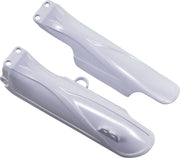 UFO White Plastic Fork Covers for Motorcycles