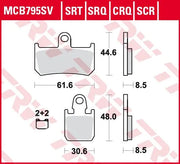 Trw Srt Series Sintermetall-Bremsbeläge Vorne - Vorne