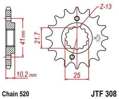 Jt Sprockets Front Sprocket 520 16t