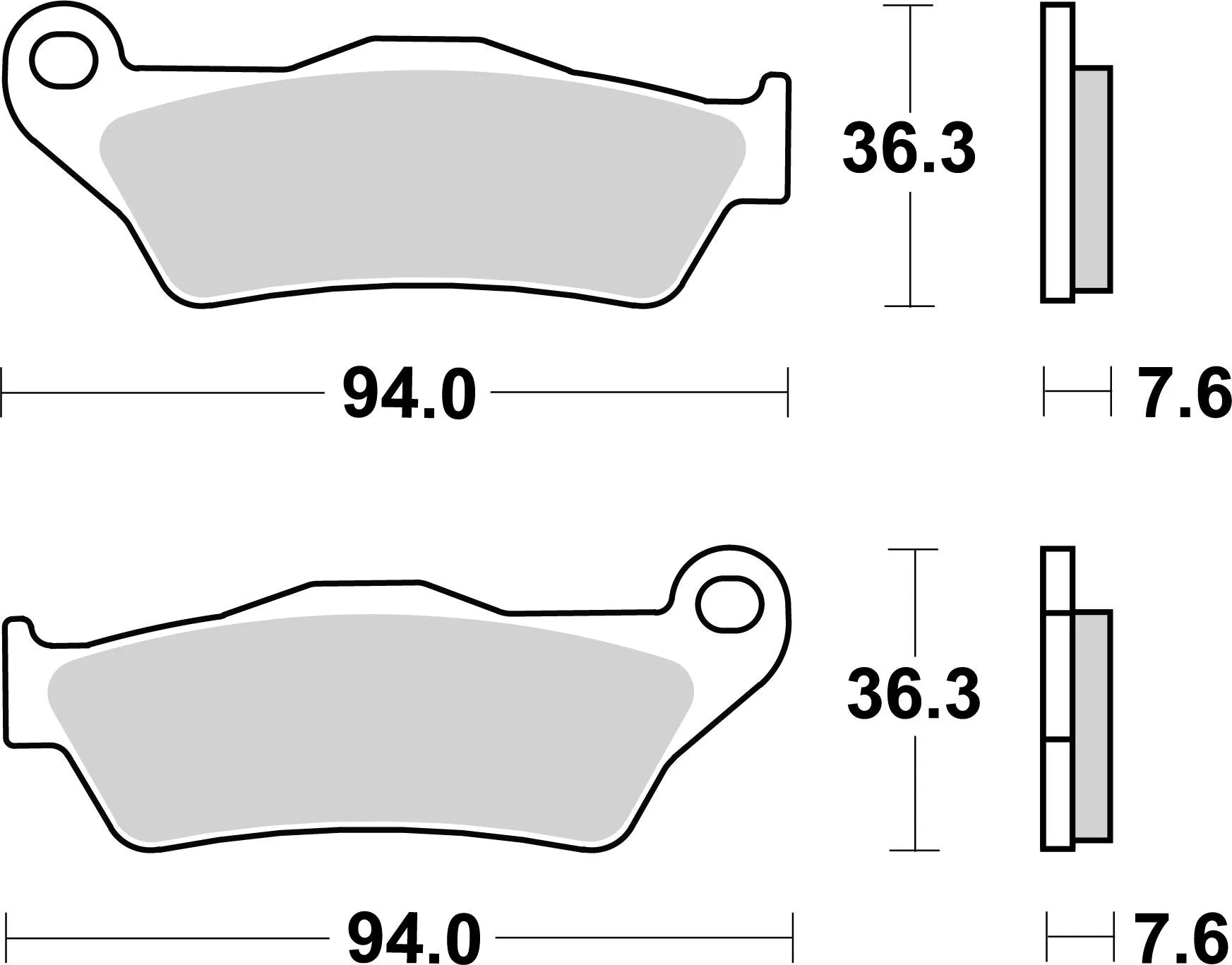 Sbs Cs Carbon Bremsbelagsatz - Vorne & Hinten
