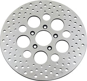 Drag Specialties Polierte, Gebohrte Bremsscheibe aus Edelstahl