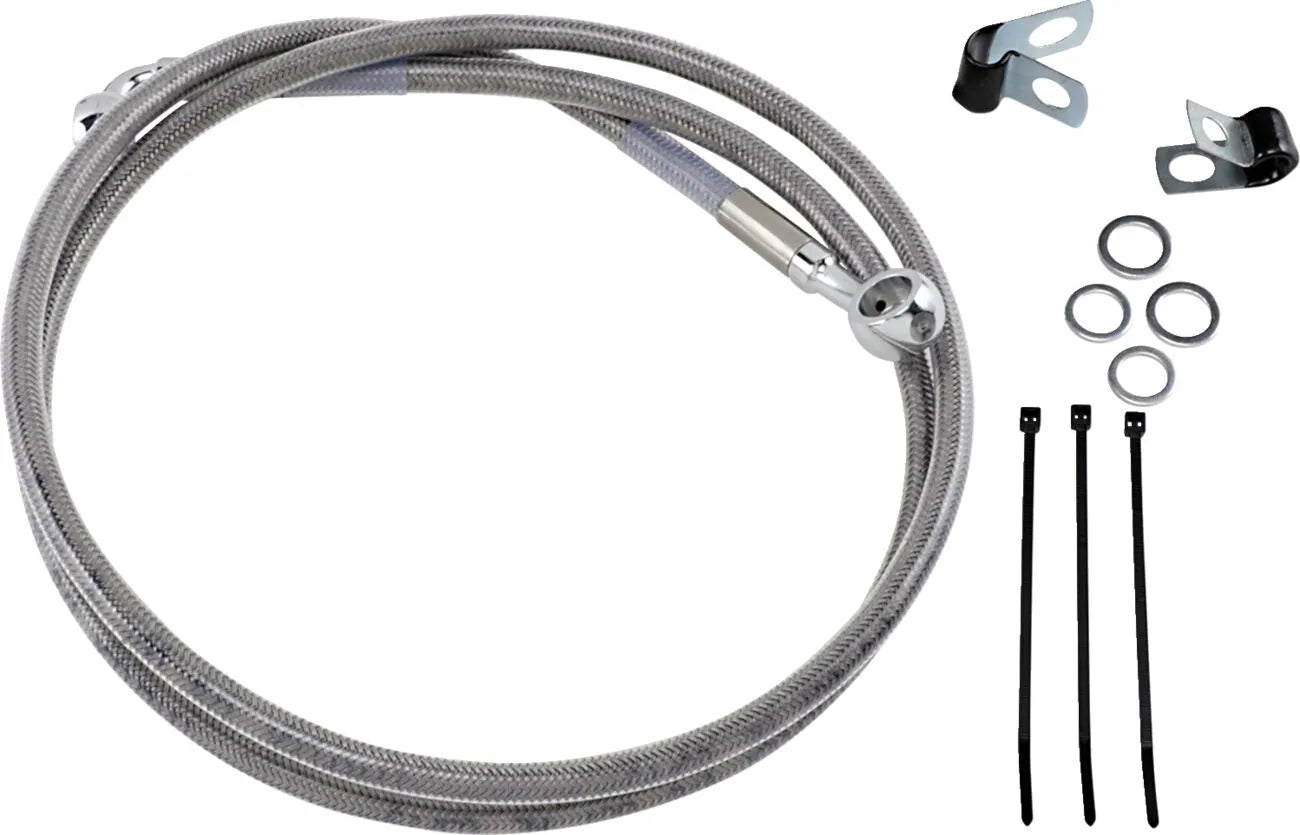 Drag Specialties Verlängerter Bremsleitungssatz - 50" Edelstahl