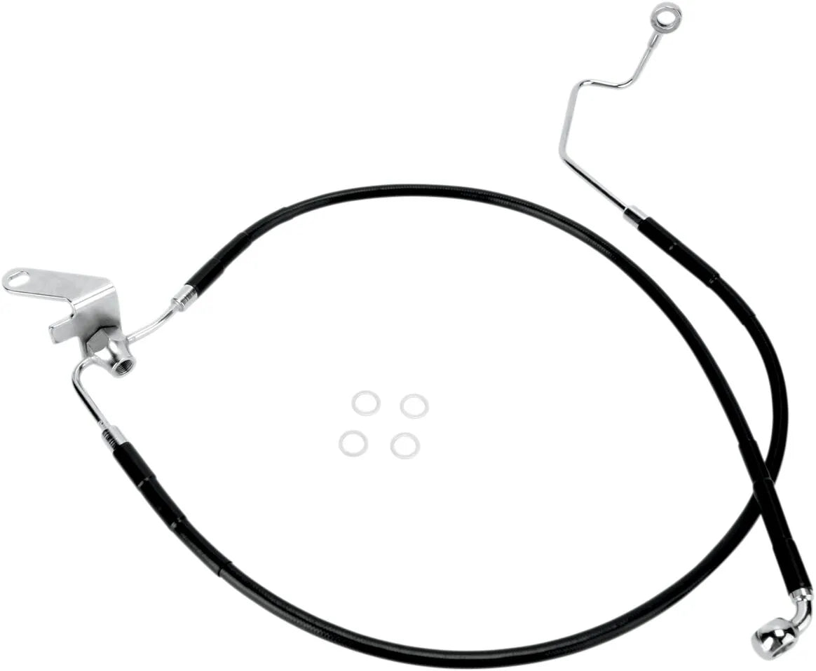 Drag Specialties Edelstahl-Bremsleitungssatz hinten 46-3/8"