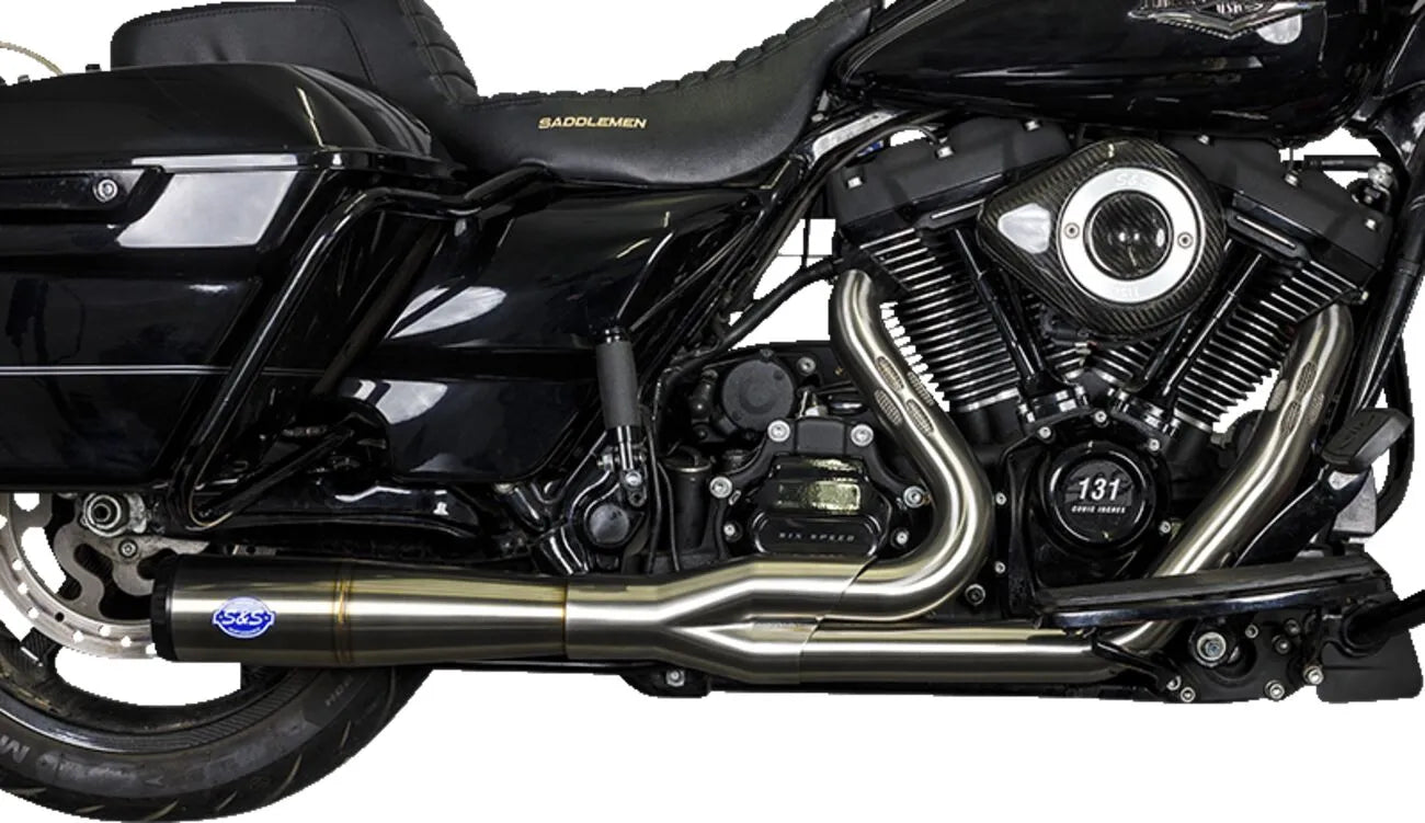 S&S Cycle 2-in-1 Diamondback Auspuffanlage - Optimiere deinen M-Eight!