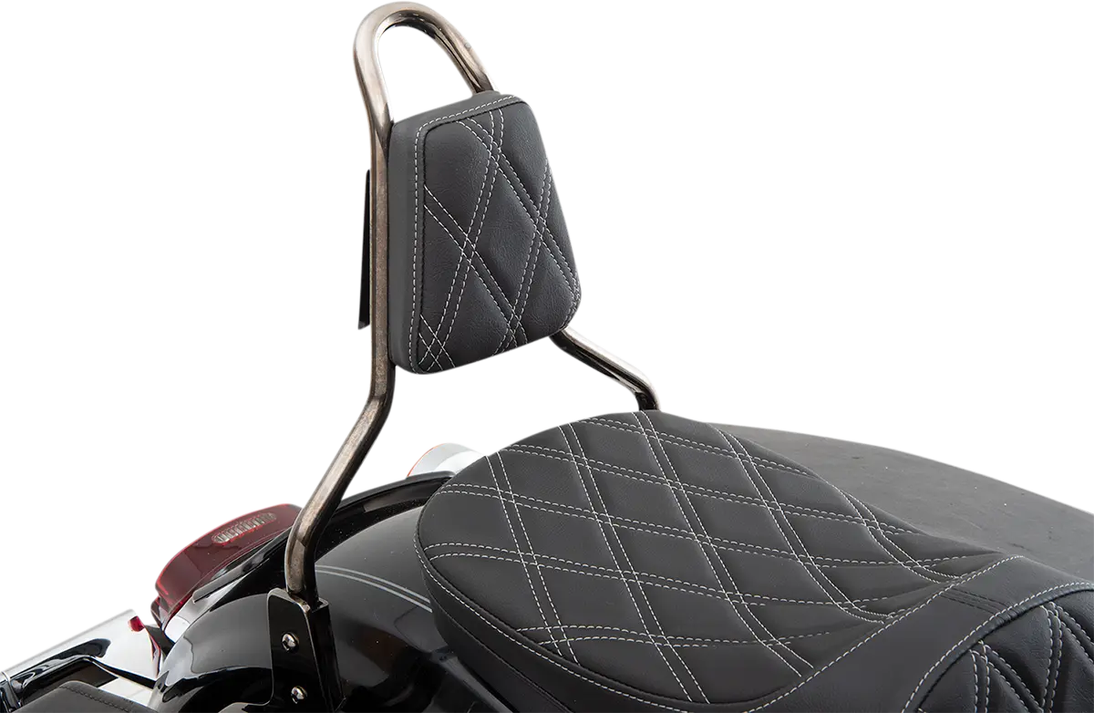 Drag Specialties Tapered Backrest Pad - Black Vinyl