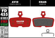 Galfer G1851 Semi-Metallic Brake Pads for Avid Code R / SRAM