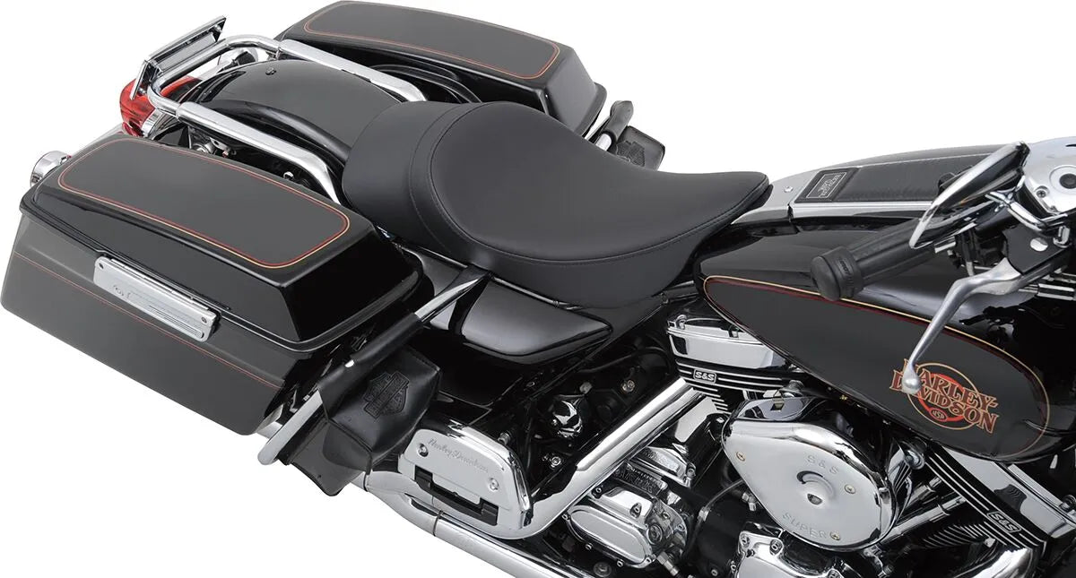 Drag Specialties Ez-on Low Solo Seat - For Harley Davidson