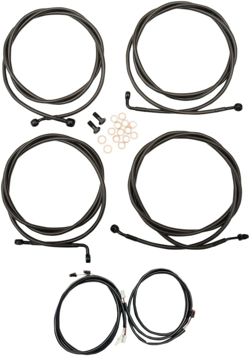 La Choppers Complete Plug-and-Play Cable Kit for 12"-14"
