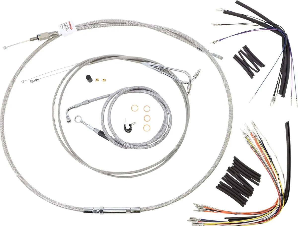 BURLY BRAND Complete Handlebar Cable/Brake Line Kit for Ape