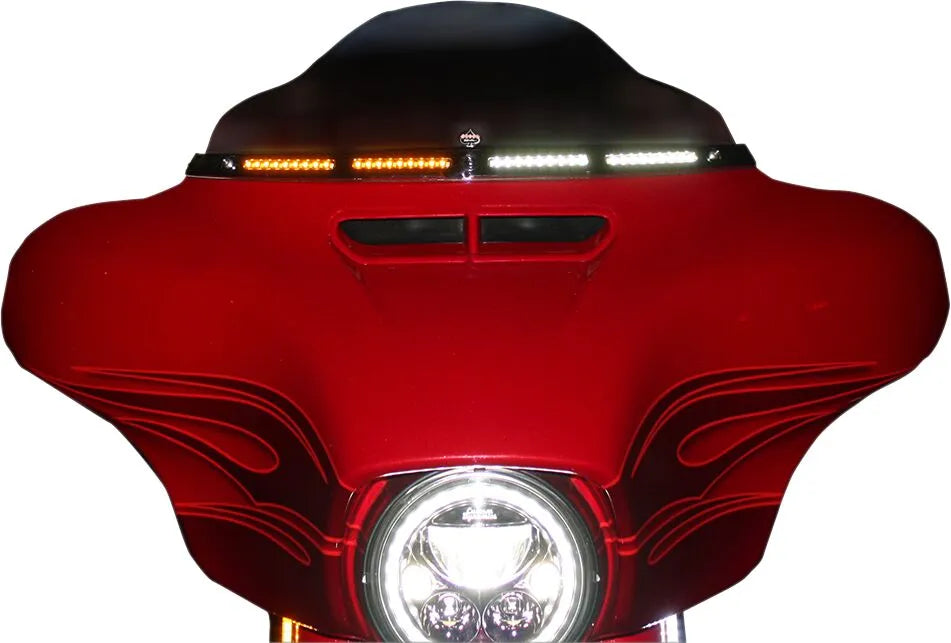 Custom Dynamics Genesis 4 Led Batwing Windshield Trim