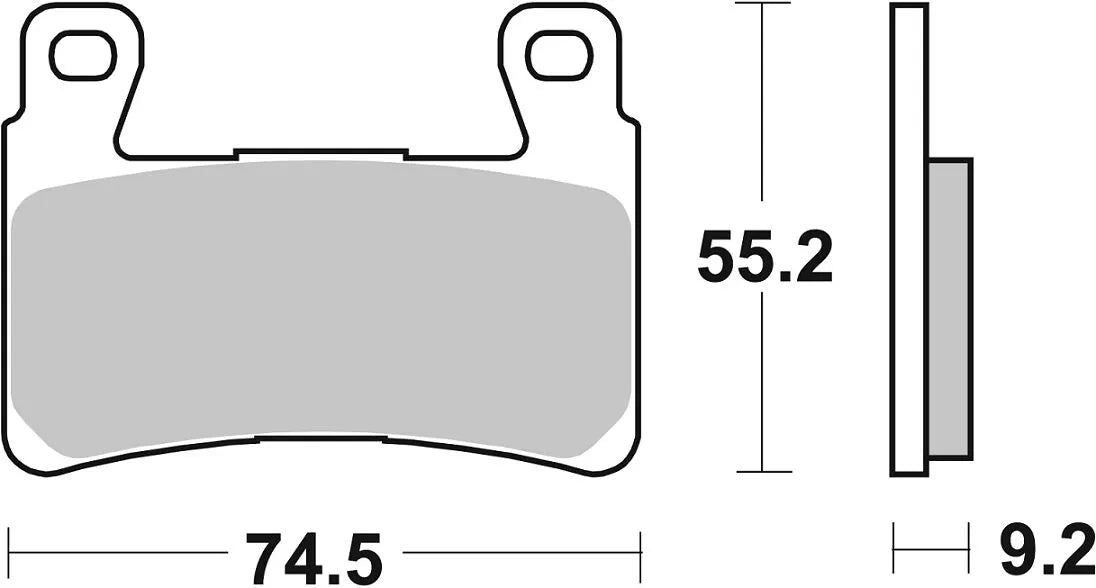 Sbs Ds Racing Dual Sintered Bremsbelagsatz - Vorne