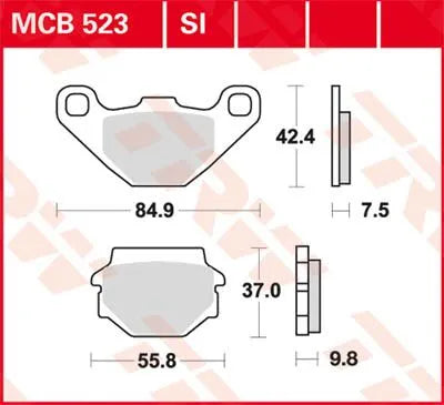 Trw All Round Sintered Metal Brake Pads - Front & Rear