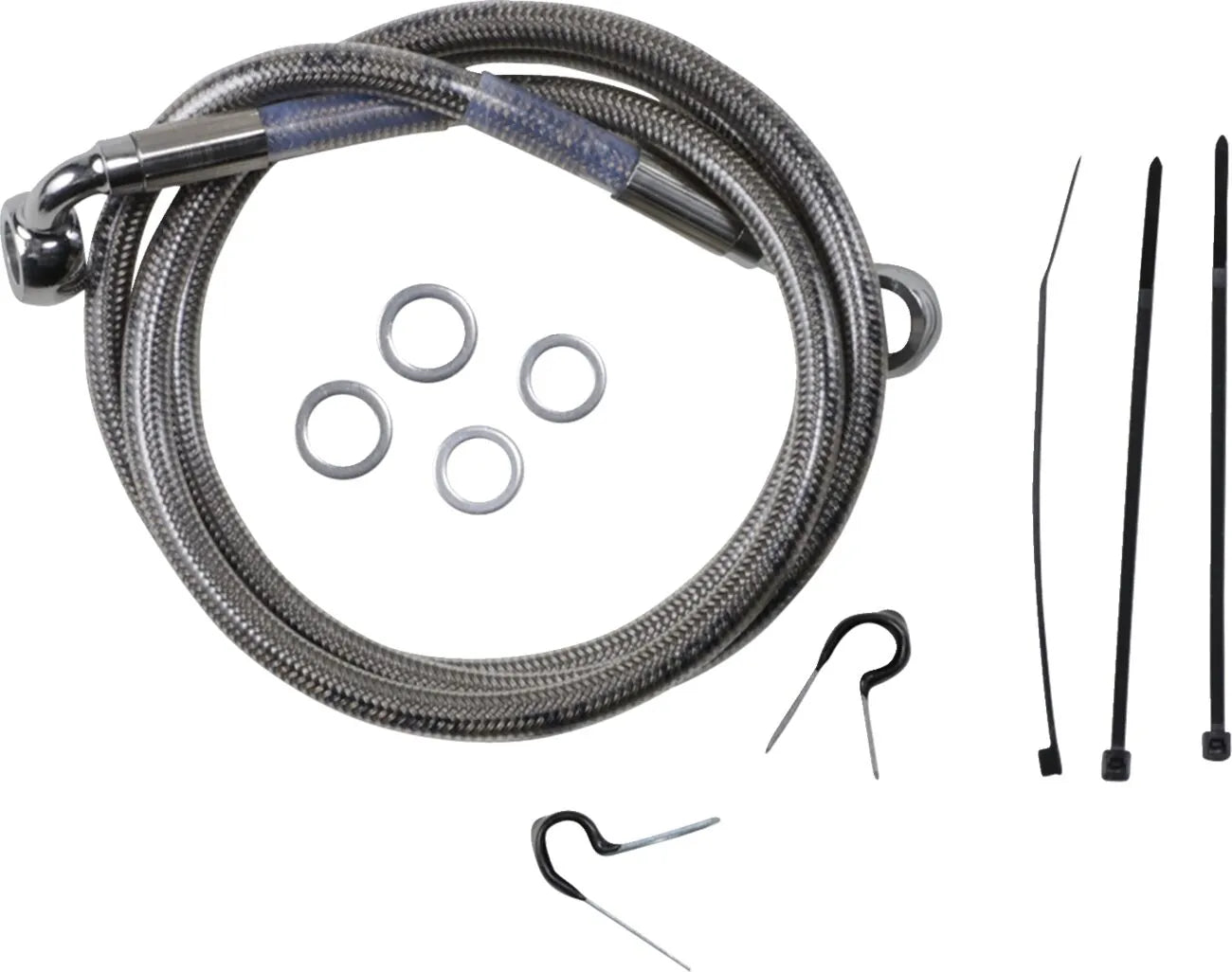 Drag Specialties Edelstahl Bremsleitung Kit Vorne Oben 45.25"