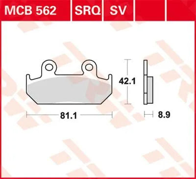 TRW SV Serie Sinter Bremsbeläge - Vorne