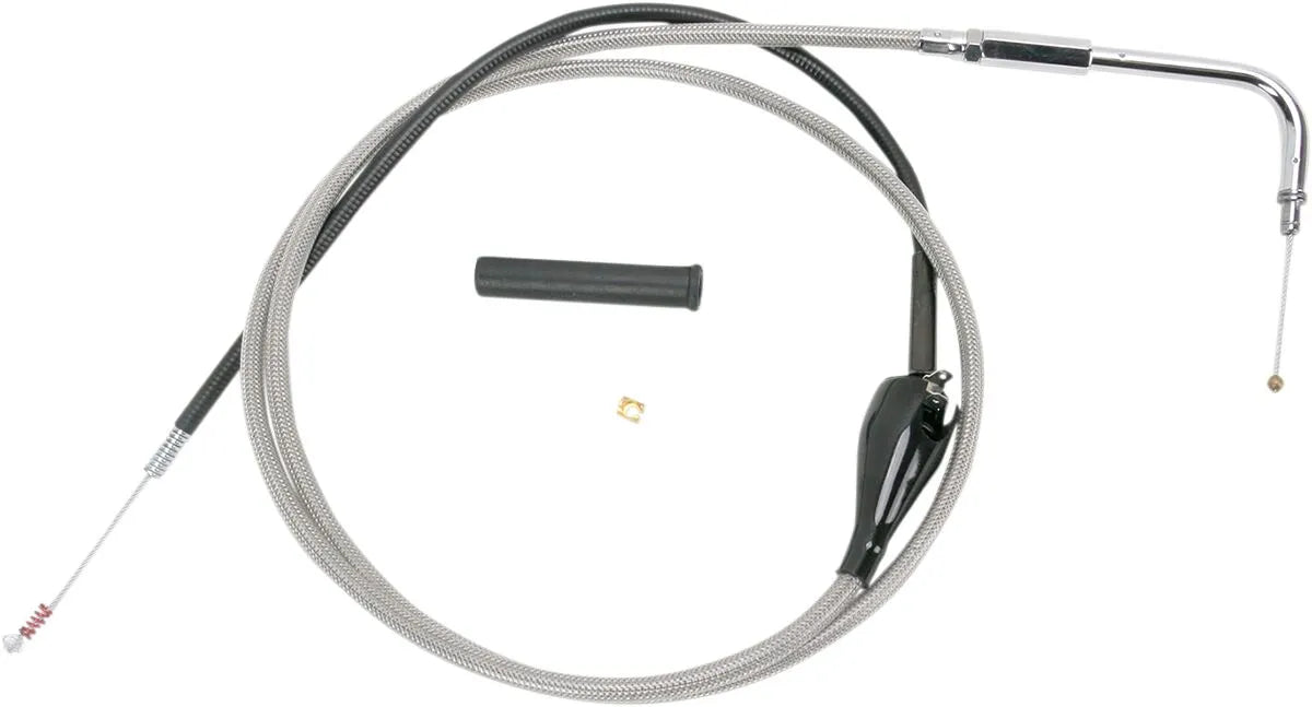 Drag Specialties Stainless Braided Idle Cable