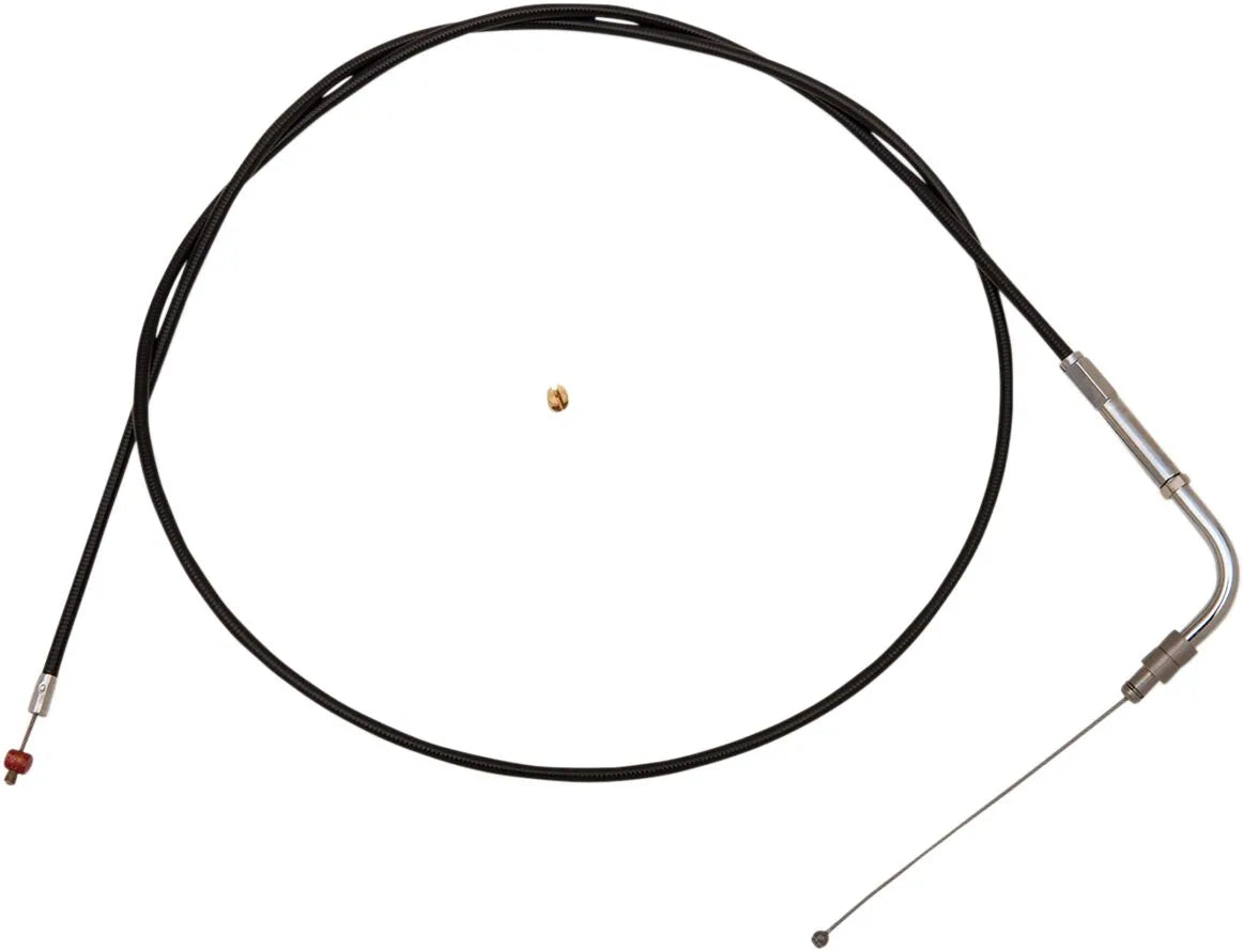 Barnett Black Vinyl +6" Throttle Idle Cable for H-D Electra Glide