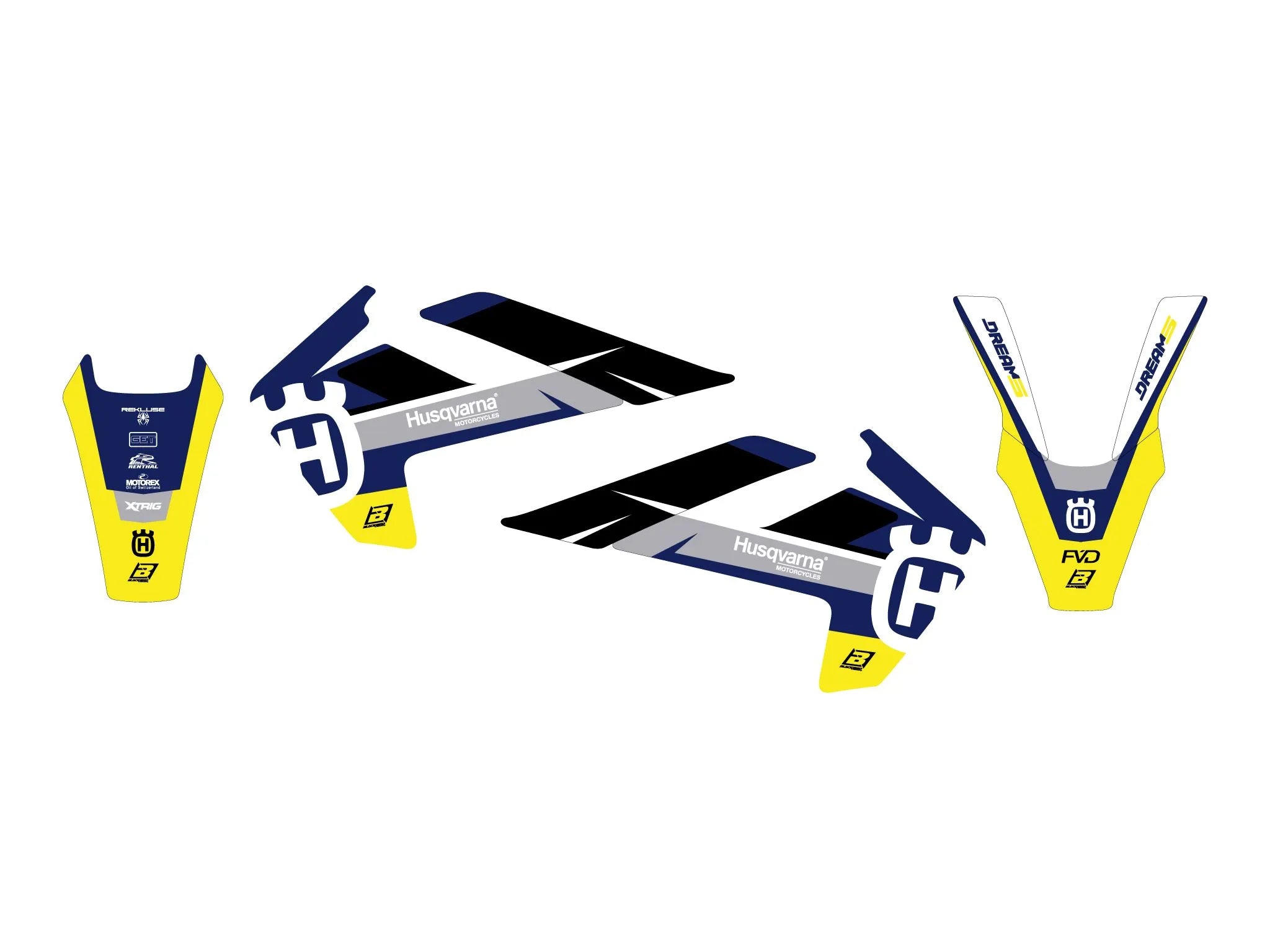 Blackbird Racing Dream 5 Graphic Kit For Husqvarna