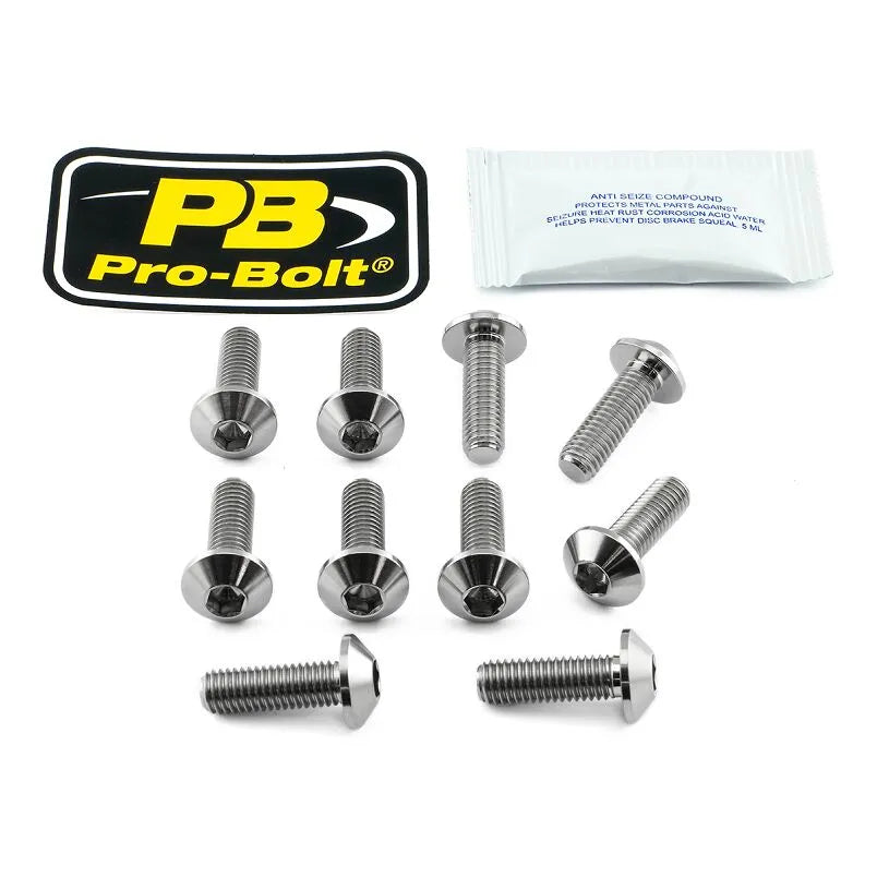 Pro Bolt Titanium Bremsscheiben-Befestigungsbolzen-Satz