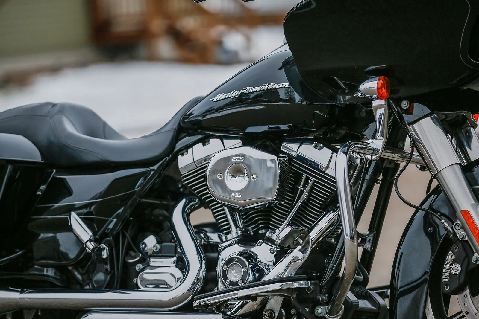 S&s Cycle Stealth Air Cleaner Cover - Chrome Tribute Design