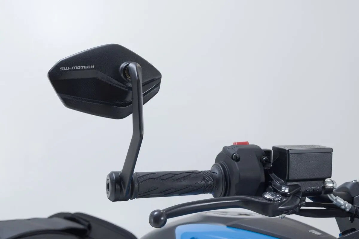 Sw-motech Bar End Mirrors - Black Aluminum