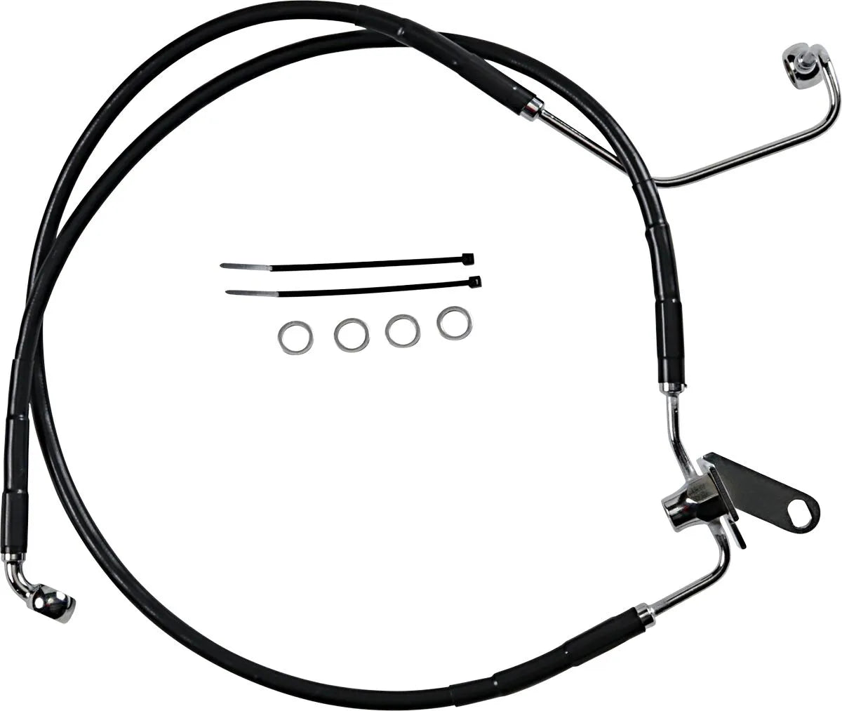 Drag Specialties Verlängerter Bremsschlauch-Kit für hinten