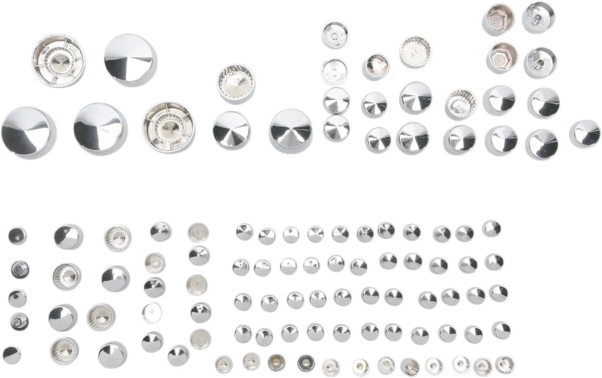 Drag Specialties Deluxe Engine Bolt Cover Kit for Harley-Davidson