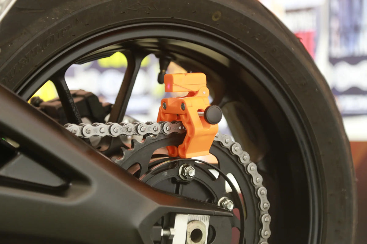 Tru-Tension Laser Monkey Motorcycle Chain Tensioning Tool