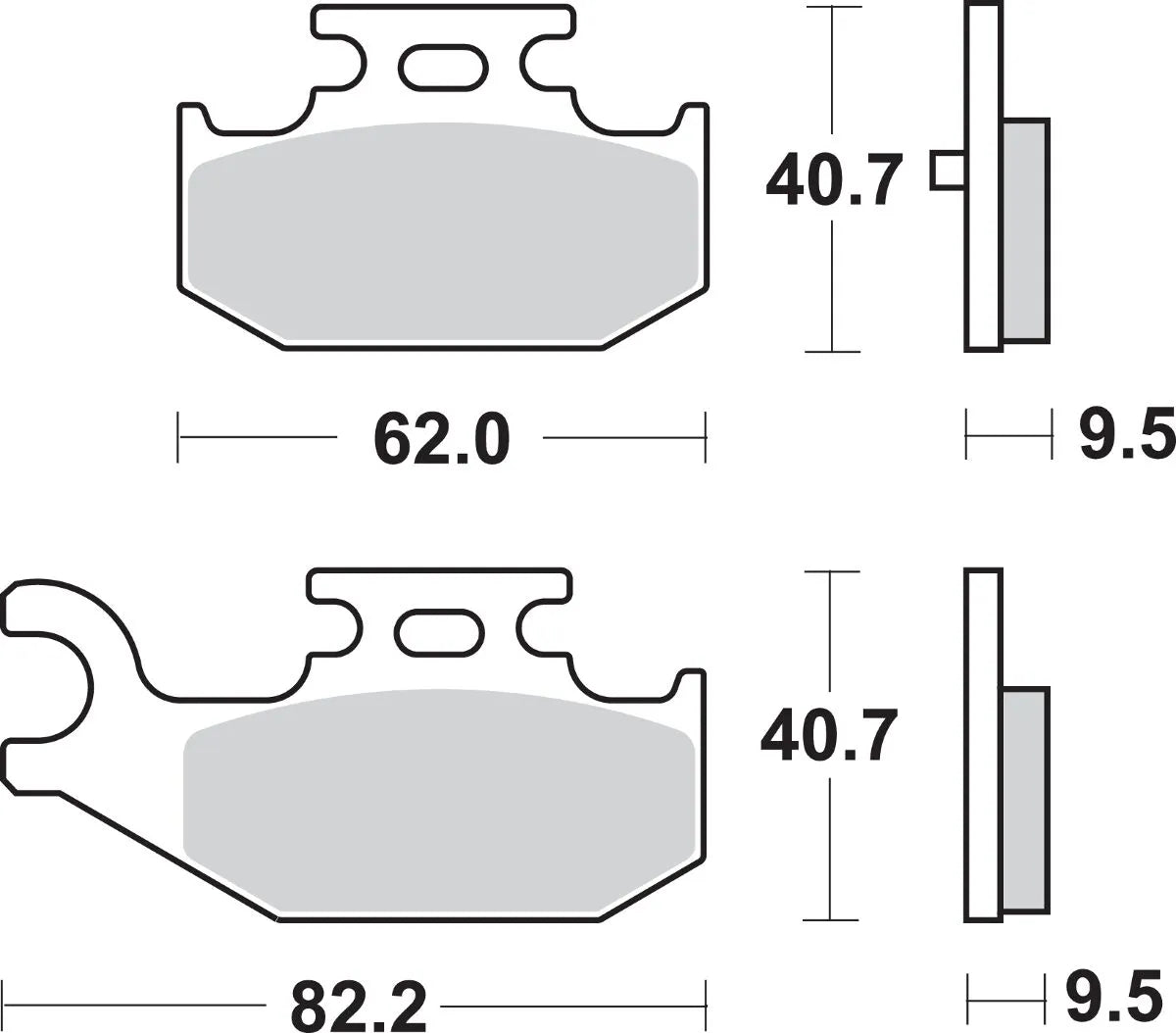 Sbs Si Offroad Sintered Brake Pads - Hinten